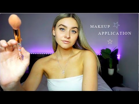 ASMR FAST AGGRESSIVE Makeup Application/Whispered Ramble