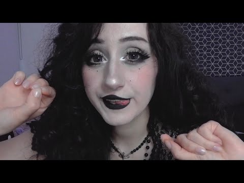 ASMR ✞ Obsessed Goth girl picks your face apart