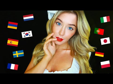 ASMR LET ME LOVE YOU IN 20 DIFFERENT LANGUAGES ♥ (Russian, German, Italian, Japanese, Dutch, etc...)