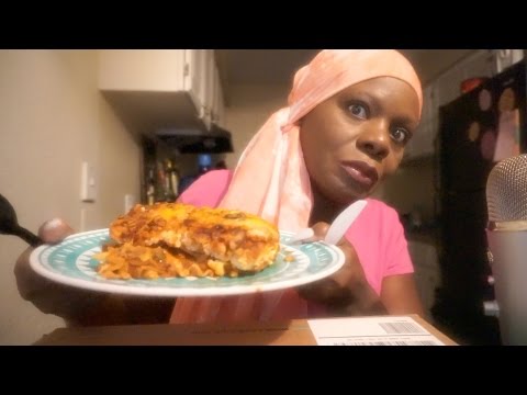 MOUTH SOUNDS ASMR Eating Lasagna