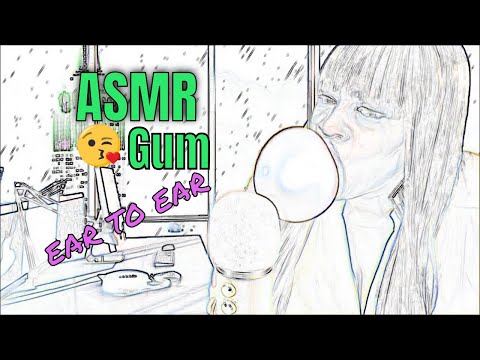 [ASMR] BIG CHEW GUM | Mouth Sounds | Ear to Ear | 1k asmr tingles