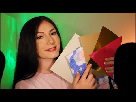 ASMR Tingly Paper Triggers (tracing, page flipping, tapping, scratching, ...)