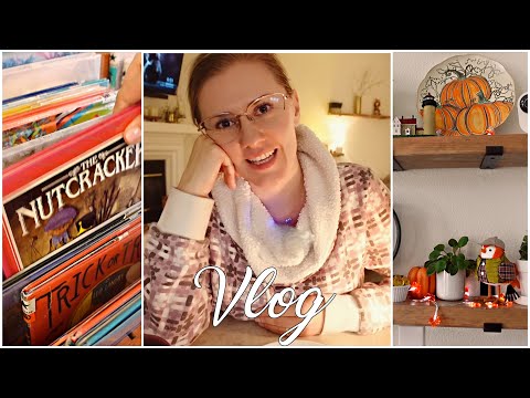 COZY VLOG 🍁 ASMR: OUTFITS, LIBRARY, DECOR, CHAT and more