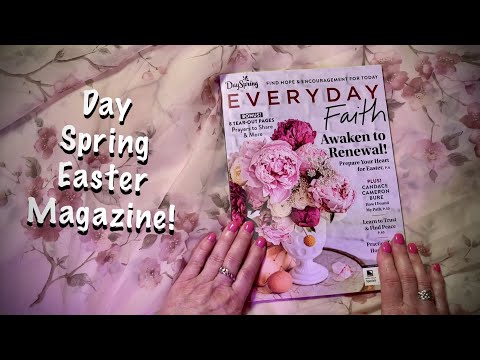 ASMR  Easter Magazine page turning (Whispered) Reading Easter Devotionals