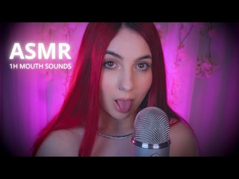 ASMR 1 hour ✨ Mouth sounds, tuc tuc, sk sk, nom nom, brush sounds, slow and gentle