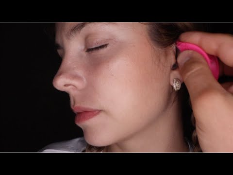 ASMR Real Person Binaural Ear Cleaning #SHORTS (before I go to sleep)