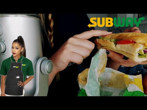 ASMR Subway | Eating Sounds |Whispered
