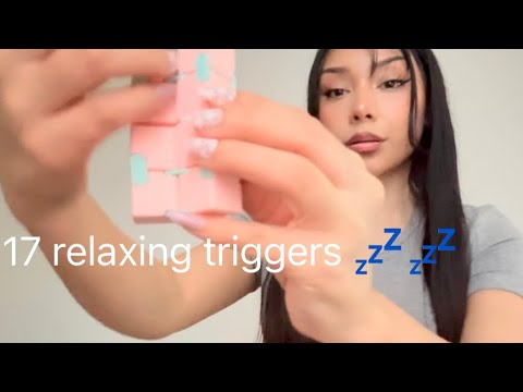 ASMR ~ 17 tingly & relaxing triggers 💤  (close your eyes and relax)