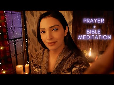 Christian ASMR | Praying Over You + Bible Talk Down with Music