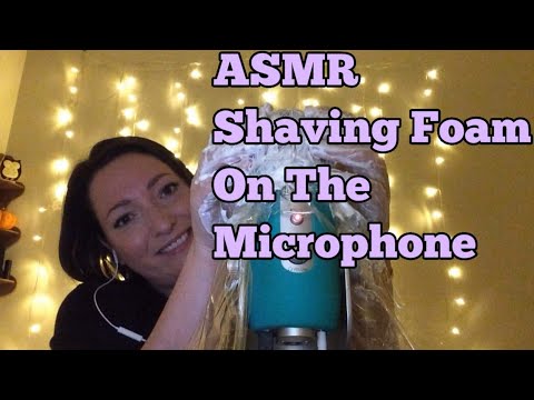 ASMR Shaving Foam On The Microphone