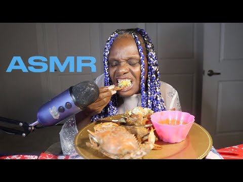 The Best Way To End The Year  Sweet Female Blue Crabs ASMR Eating Sounds
