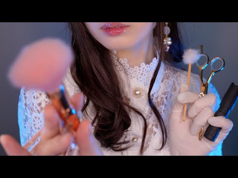 Fastest ASMR Haircut, Measuring, Eye Doctor, Drawing, MakeUp, Dentist, Ear Cleaning, Scalp Massage