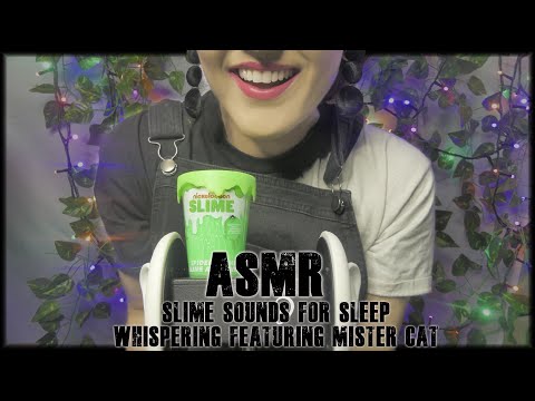 ASMR Slime Sounds Whispering [For Sleep] ♡💖 So Satisfying In Your Ears 3Dio