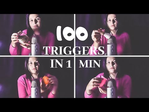 ASMR⎪100 TRIGGERS IN 1 MINUTE