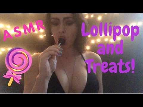 ASMR Lollipop and Treats Super Sugary ASMR Mouth Sounds🍭 RE-UPLOAD 💜💜💜
