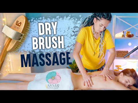 ASMR Relaxing dry brush massage (Full body) by Anna