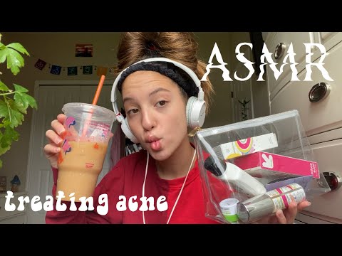 ASMR Treating my “acne”😽 (Very Tingly and Very Relaxing)