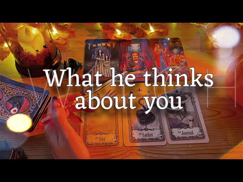 Asmr Card Reading 🕯️ What Does He Think About You Now