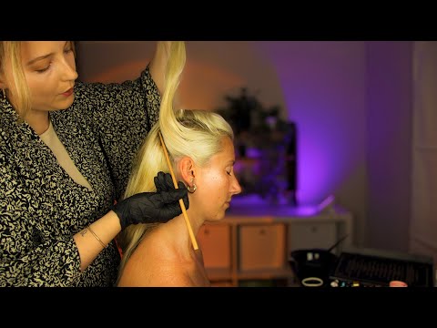 ASMR Head Spa ~ Hair Pulling, Cracking, Scalp Check, Sectioning, Slick Styling | Unintentional Style