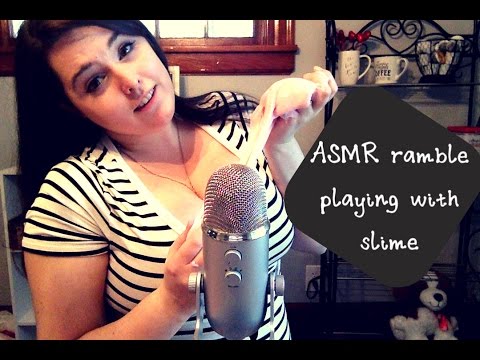 ASMR (barely audible) Ramble, Playing With Slime