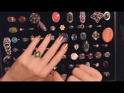 ASMR Whisper ~ Ring Collection Show & Tell