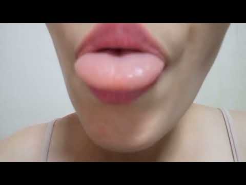 ASMR Lens licking Touching the face