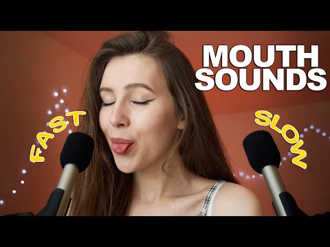 ASMR | Fast and Slow Mouth Sound, Tongue Clicking and Hand Sounds (Rambles)
