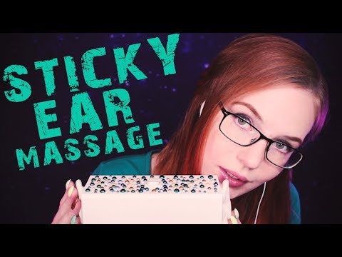 Intense ASMR Ear Rubbing and Whisper - Very Sticky Ear Massage - No Oil or Lotion