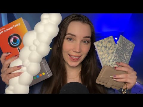 ASMR tapping and scratching on recent purchases haul! 🛍️ (Amazon, Sephora, gift) whispered