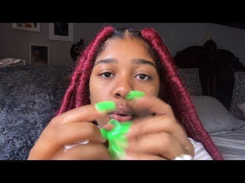 ASMR- FAST & AGGRESSIVE NAIL TAPPING (Mouth Sounds, Close Up Whispers) 💅🏽
