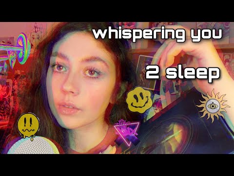 ASMR! Lets Whisper You 2 Sleep ( regular/inaudible whispering, mouth sounds, reading + )