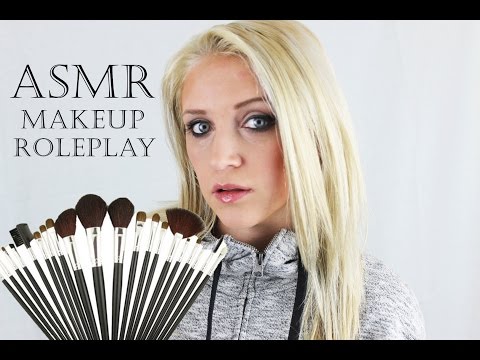 ASMR Makeup Roleplay , Face Brushing