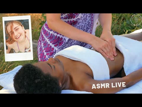 💆‍♀️ Live ASMR Bliss: Outdoor Full Body Massage Symphony 🌳