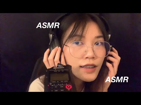 ASMR Thai Whisper & Scratching  / ASMR จั๊กจี้หู ~ / *Repeat for sleep
