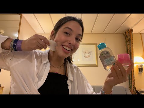 ASMR get unready with me (Cruise Edition) 🛳️