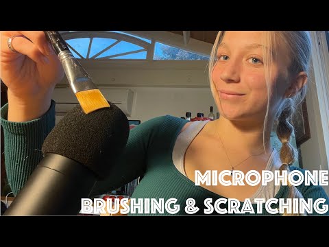ASMR: Mic Brushing & Scratching (No Talking)🖌️