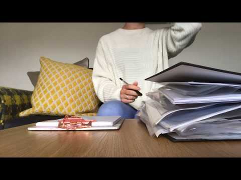 ASMR Sorting Paper Documents And Poly Pockets In Binder  Intoxicating Sounds Sleep Help Relaxation