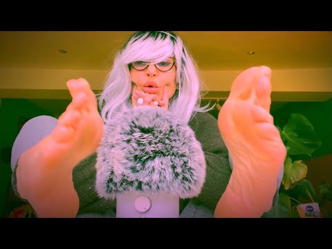 ASMR foot sounds and a little bit of silliness