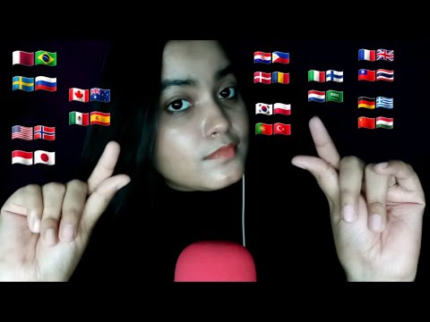 ASMR Whispering *Pluck Pluck* in 35+ Different Languages