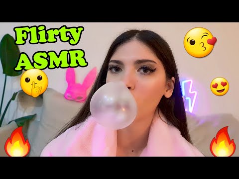 ASMR Girl In The Back Of The Class Flirts With You (chewing gum, playing with your hair, rambles)