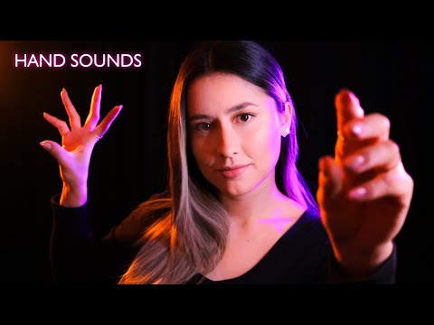 ASMR HAND SOUNDS and MOVEMENTS ✨1 hour of ASMR for sleep with mouth sounds and plucking movements