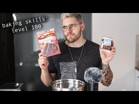 Baking A Birthday Cake For Myself Then Having A Mukbang - ASMR Cooking Show - Eating Sounds
