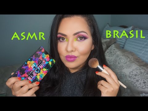 ASMR  Maquiagem Para Relaxar Roleplay em Portugues Sussurros