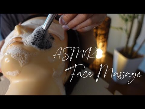 ASMR たっぷりオイル ＆ たっぷり泡  のフェイスマッサージ🌿😴 Face massage role play