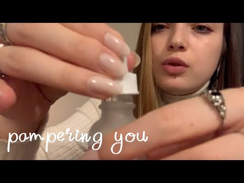 ASMR Pampering You💗 | Skincare Treatment, Face Measuring, Personal Attention, Hair Brushing & more😴