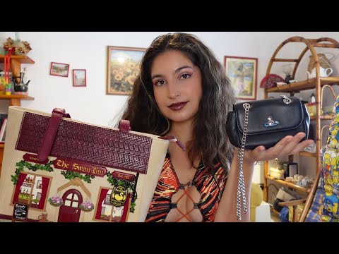 ASMR BAG COLLECTION - UNBOXING Vendula London (tapping, whispering, show and tell, vivienne westwood