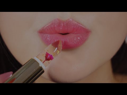[ASMR] Flower Lipsticks Application Mouth Sounds l 꽃 립스틱 바르며 입소리 l 花の口紅と口音