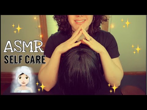 ASMR: (Self care) 🦋 Hair Cut, Scalp + Facial Massage & more!