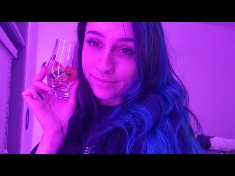ASMR Eating Gummies & Vibin | whispering, mouth sounds, eating, tapping glass