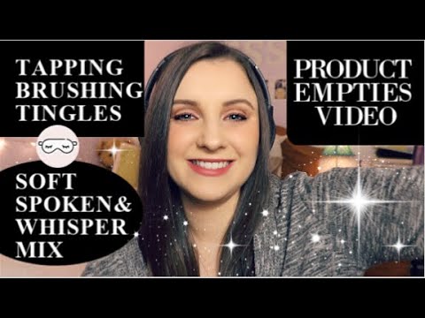 RELAXING PRODUCT EMPTIES ASMR | TAPPING | SOFT SPOKEN | WHISPER | TRIGGER WORDS TO HELP YOU SLEEP